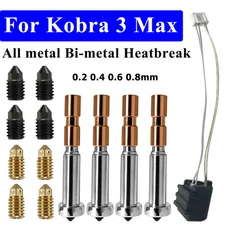 For Anycubic Kobra 3 Max Nozzle Bi-metal Print head Hotend Heater 3D Accessory