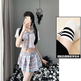 Sexy Japan Sailor Student Cosplay Costumes Hot Schoolgirl Uniform Women Lingerie