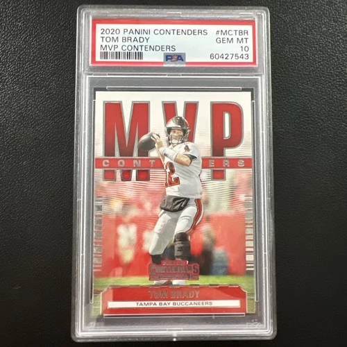 2020 Panini Contenders - Mvp Contenders Tom Brady #MC-TBR PSA 10 GEM MINT POP 85