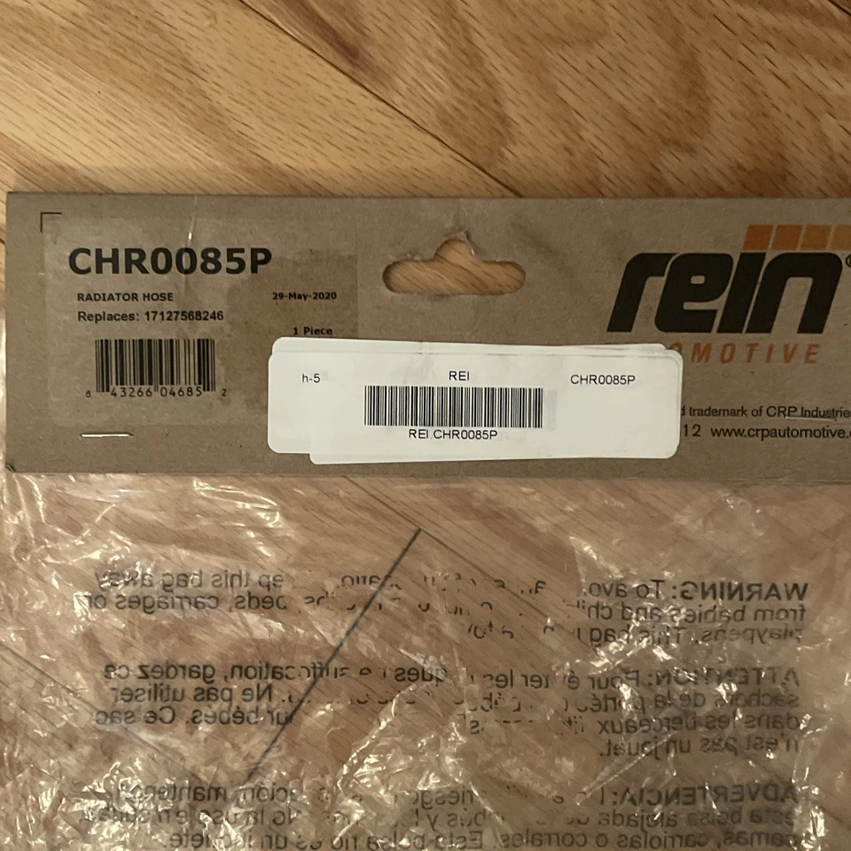 Manguera de radiador refrigerante motor CHR0085P para BMW 750i 2006-2008 Foto 2 de 2