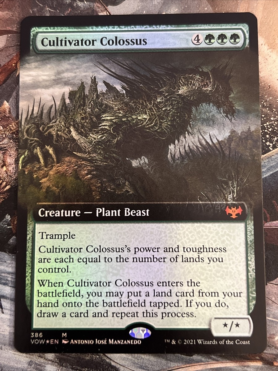 1x Foil Cultivator Colossus Extended Art Innistrad: Crimson Vow LP