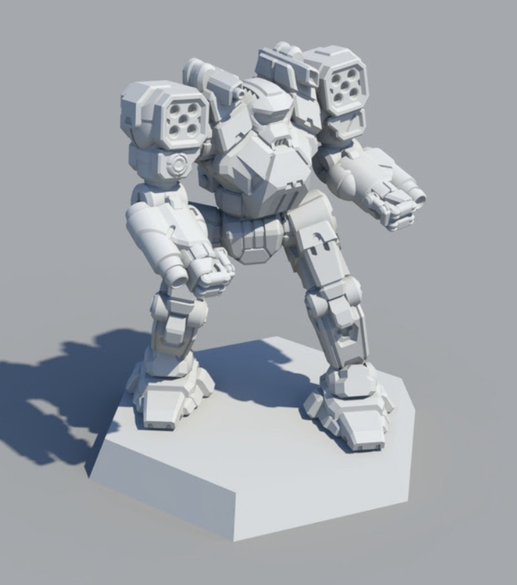Battletech Arctic Cheetah Mech + Pilot Cards Alpha Strike Clan