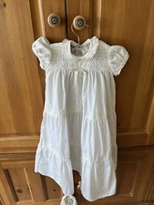 VINTAGE POLLY FLINDERS INFANT 3 -9 Months GIRL CHRISTENING GOWN HAND SMOCKING
