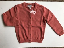 MURRAY’S Toggery Shop Nantucket Reds Girls (S) 100% Cotton Cardigan NIP