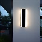 Outdoor Wall Light Fixtures Modern Long Led Wall Sconce Black Exterior Light Fix