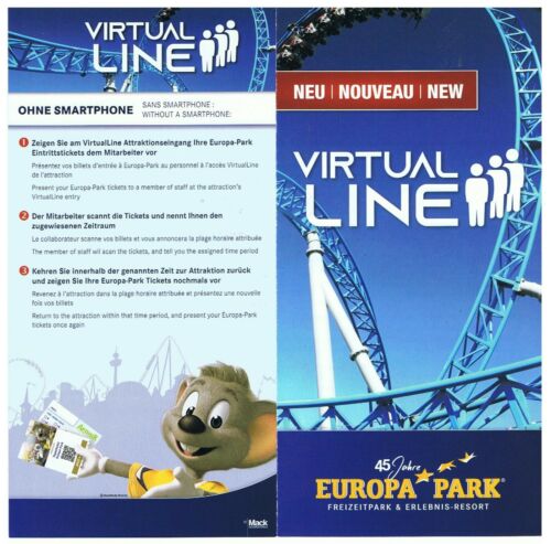 EUROPA PARK Info VIRTUAL LINE 2020 in DE, FR u. GB #03 - Bild 1 von 2