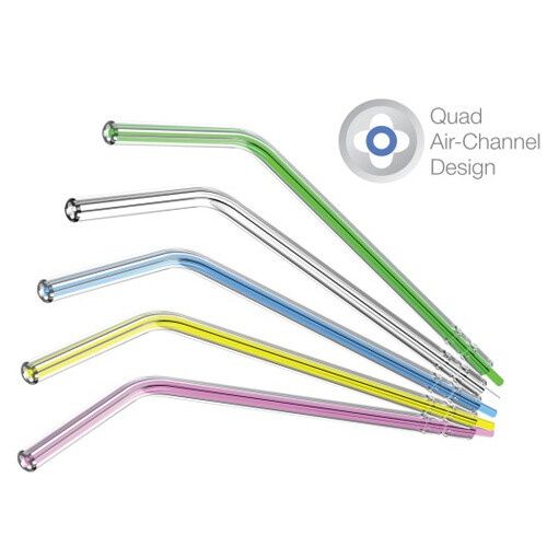 NeoTips 500 Disposable Air-Water Syringe Tips, Clear with assorted color cores - Picture 3 of 3