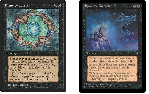 MTG- Magic The Gathering Fallen Empires 2x Hymn to Tourach Cards Game- NM+ - Picture 1 of 4