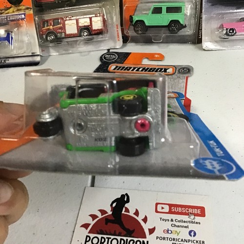 2016 MATCHBOX #6 GREEN TUK TUK THREE WHEELER 1/64 MIP DIE CAST THAILAND - Picture 3 of 4