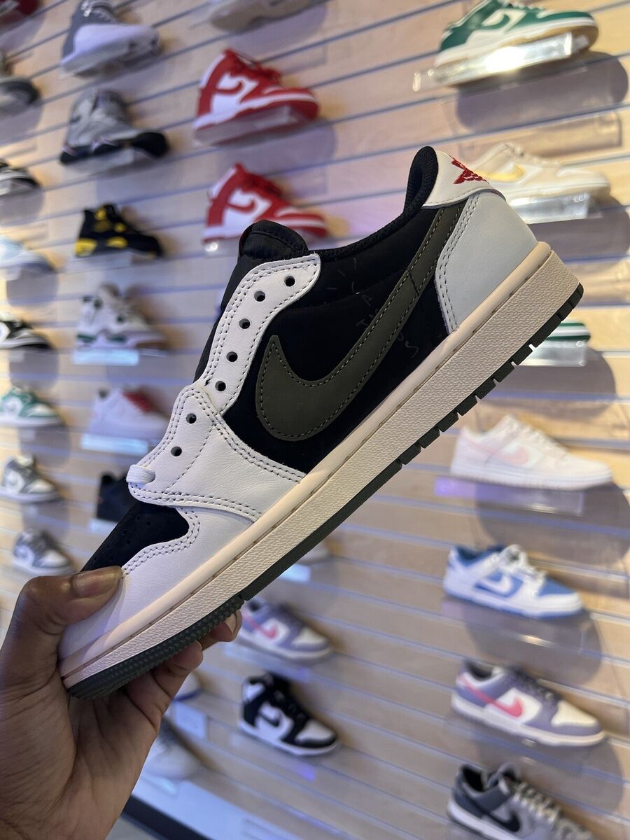 Size 8.5 - Jordan 1 Retro OG x Travis Scott Low Olive W | eBay