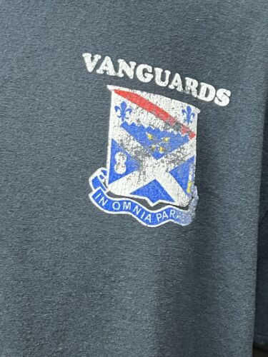 RARE ARMY T-Shirt CREST 18TH INFANTRY REGIMENT - IN OMNIA PARATUS Black Large - Picture 14 of 16