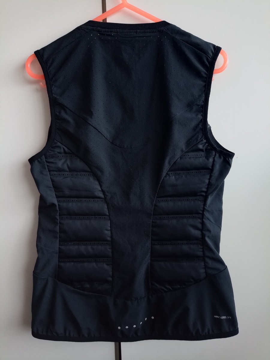 NIKE AEROLOFT FLASH REFLECTIVE RUNING GILET VEST SIZE XS (856590
