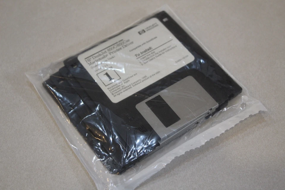 HP DESKJET 850C Printer Driver Macintosh Factory Sealed 4 3.5 Installation Disks - Image 2 of 2