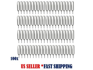 100 Sim Card Tray Ejector Eject Pin Open Key Removal Tool For Iphone X 8 7s 6s 5 Ebay
