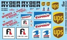 Gofer Racing 11066 x 1/24-1/25 Delivery Van Decals 