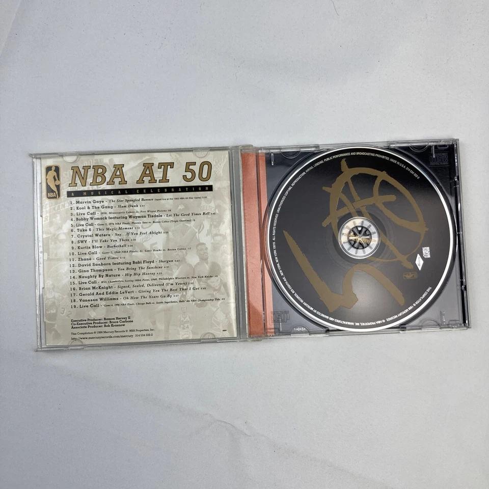 NBA At 50: A Musical Celebration CD Marvin Gaye, SWV, Kurtis Blow, Take 6 Foto 3 de 3