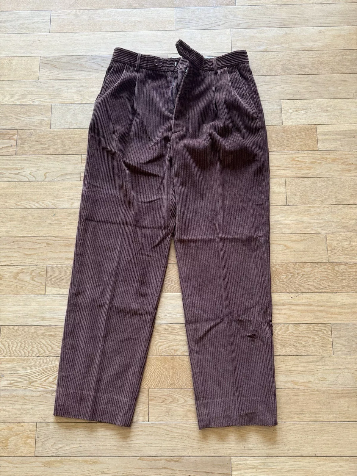 Pantalon homme Gucci marron velours côtelé taille 32