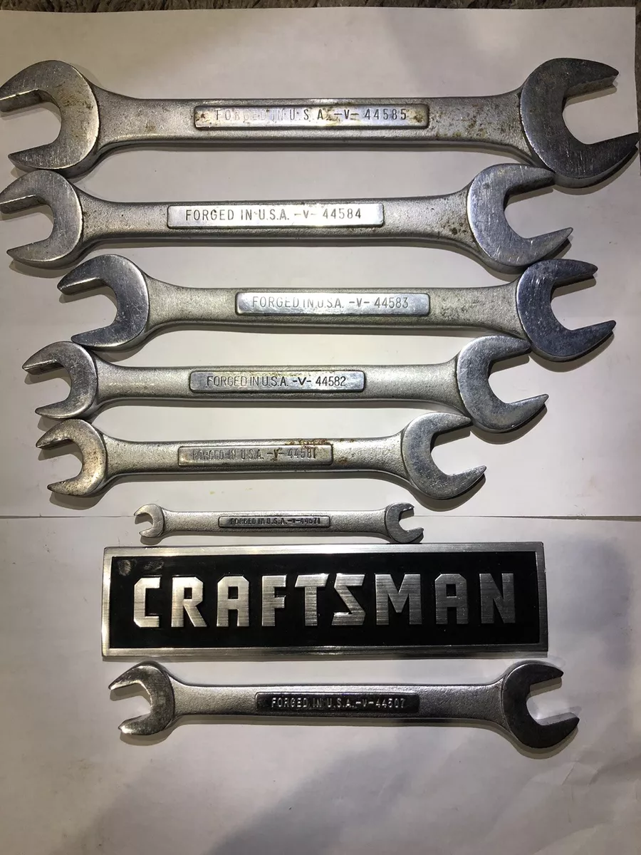 Craftsman Open End Wrench Set Series V Made In Usa The Good Old Stuff