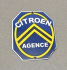 VINTAGE 12” CITROEN SCOOTER BIKE PORCELAIN SIGN CAR GAS OIL TRUCK MOTORCYCLE