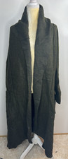 Ornella Paris Khaki Wool-blend Coat Size 4xl/5xl
