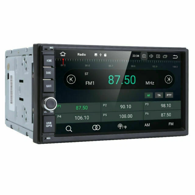 Dubbele DIN Auto Radio met Carplay en Android Auto, 7 inch
