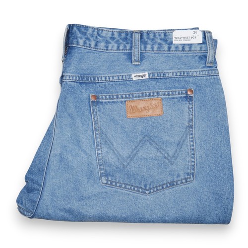 NEW Wrangler Women's Wild West 603 High Rise Distressed Cropped Jeans Size 34x28 - Picture 12 of 16