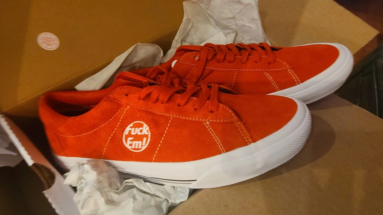 ROUGE Supreme Vans Taille 11 Authentique Fuck Em Sid X Skate Neuf RARE 