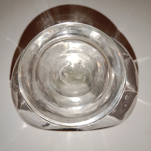 Pichet Carafe Ancienne en Verre soufflé Bullé avec Pontil Anse torsadée - Picture 15 of 17