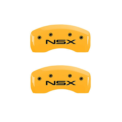 2002-2005 "Acura NSX" Base T Front + Rear Yellow MGP Brake Disc Caliper Covers