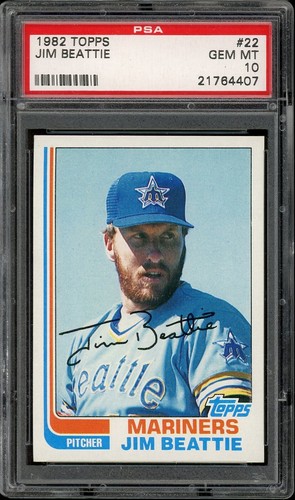 1982 Topps Baseball #22 Jim Beattie PSA 10