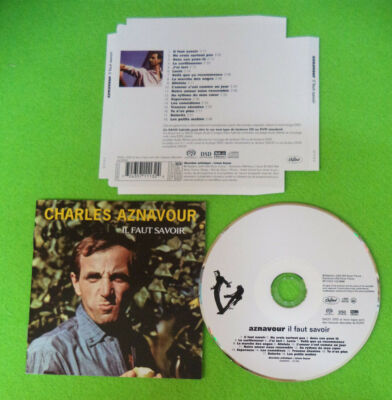 SUPER AUDIO CD CHARLES AZNAVOUR Man muss wissen 2004 EMI SACD (Xs12)