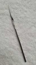 Vintage Used Hero Crochet Hook Made In USA Size 12 Metal Silver