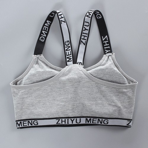 3 x Cotton Training Bra Sports Bra Underwear for Teenage 8-16 Years Girls' Vest - Picture 2 of 18