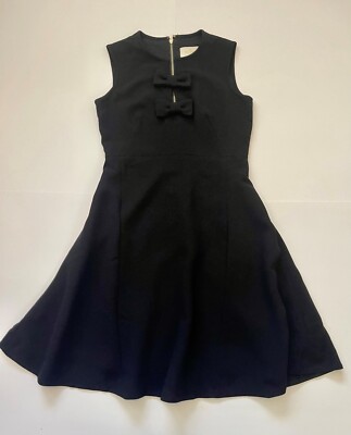 kate spade black dress bow New York Midi-Dress Women's-0- Women's Wide US Size:7.5W or try stacked heels Floral Wedding Dress Black & White Spectator