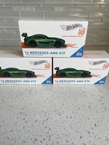 Hot Wheels Id Factory Fresh 16 Mercedes Amg Gt3 Limited Run Collectible Green Ebay