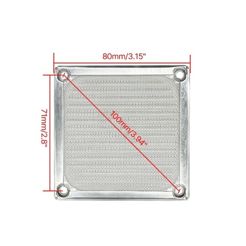 Aluminum Computer Fan Cooling Dustproof Dust Filter Shield Case Grill Guard - Photo 6/11