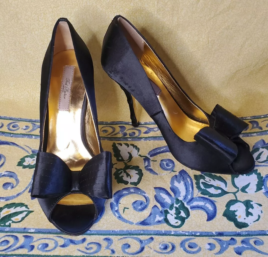 Ted baker top black bow heels