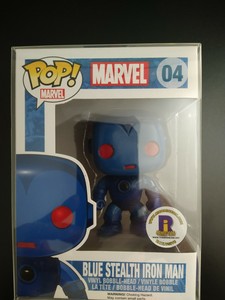 blue stealth iron man funko pop