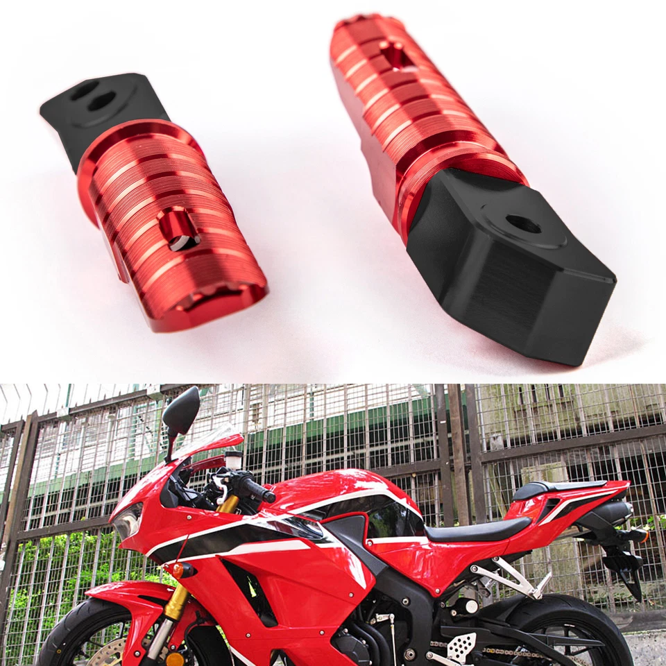 Rear Footrests Foot Peg for HONDA CBR250RR CBR600RR CBR1000RR CB1100/CBR900 Red Foto 4 de 4