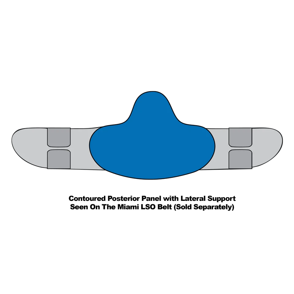 Ossur Miami LSO Posterior Panel with Lateral Support - Modular Lumbar Support - Image 3 of 4