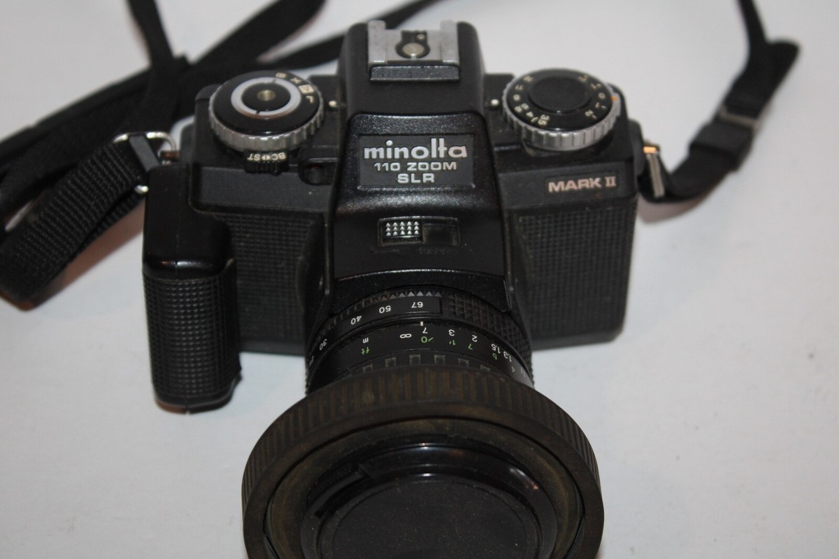 Minolta Mark II 110 Zoom SLR Camera. For Parts/Repair Untested | eBay