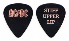 AC/DC Promotional Black Guitar Pick - 2000 Stiff Upper Lip Tour