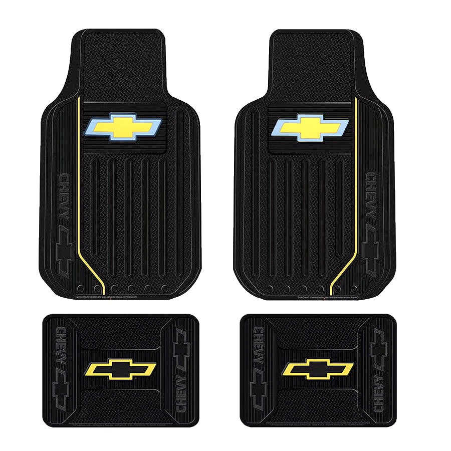 ⭐️⭐️⭐️⭐️⭐️ 4 Chevrolet Floor Mats Chevy Silverado Front & Rear Rubber BEST GIFT - Изображение 2 из 4