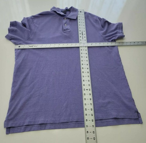 Polo Ralph Lauren Poloshirt Herren XL lila klassische Passform 100 % Baumwolle blau Pony - Bild 11 von 12