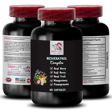 Grape Skin - RESVERATROL - Daily boost 1 Bottle 60 Capsules