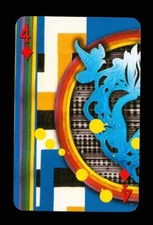 Transformation playing card Christian Lacroix 4 of Diamonds Q70a