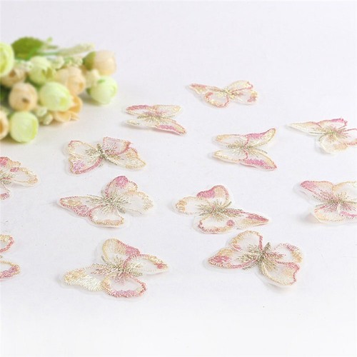 10X butterfly shape Embroidered Lace Applique decoration Clothing material - Picture 3 of 23