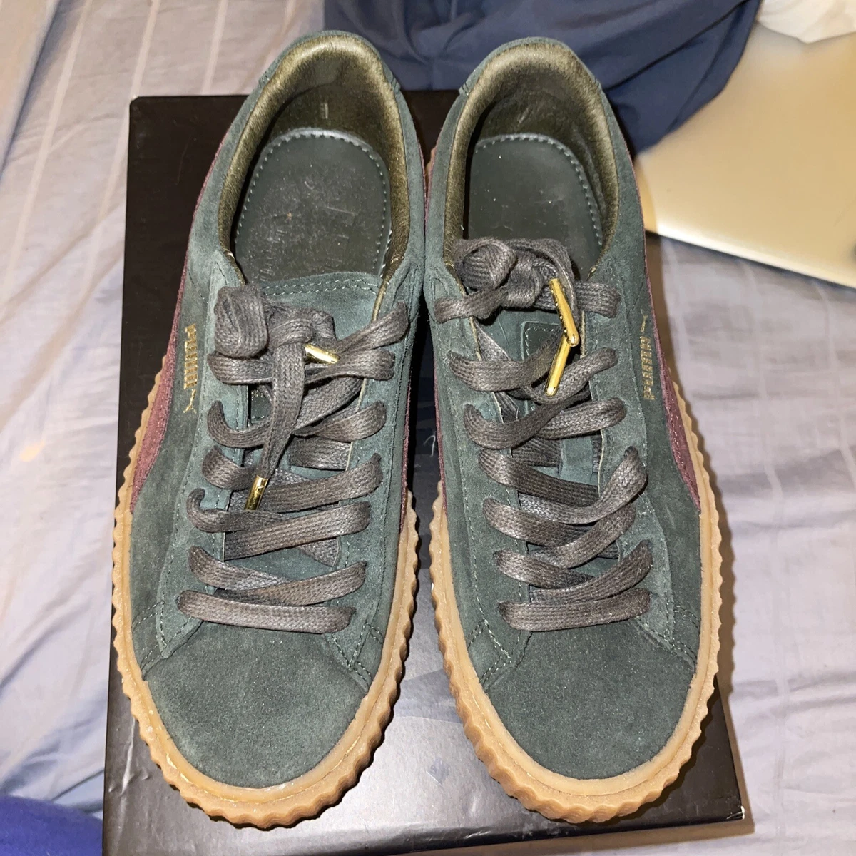 Taille 7 PUMA Fenty Creeper Vert Bordeaux 2016