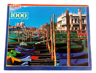 Hoyle Puzzle Venice Italy 1000pc Gondolas Gift Entertainment NEW