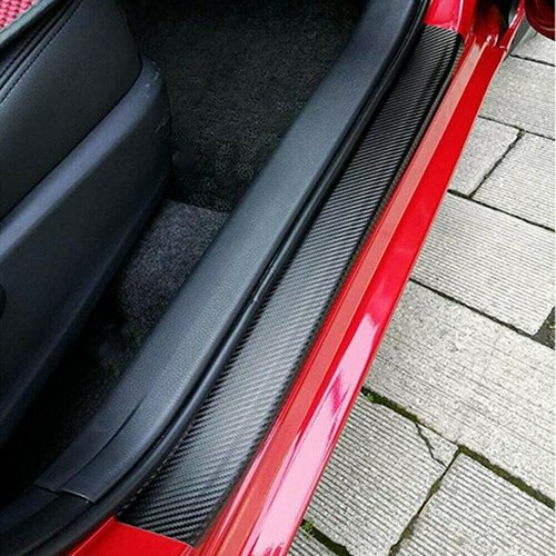 4PCS Carbon Fiber Car Door Plate Sill Scuff Cover Anti Scratch For Honda Accord - 第 2/12 張圖片
